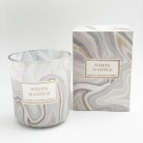 SVEČA V KOZARCU MULLER DIŠEČA LUXURY, WHITE MARBLE, 150 G
