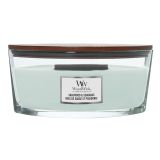 SVEČA V KOZARCU WOODWICK CLASSIC ELLIPSE SAGEWOOD & SEAGRASS