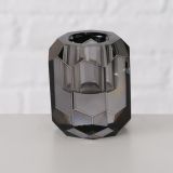 SVEČNIK BOLTZE PROZOREN/SIV, STEKLO, SORT