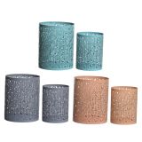 SVEČNIK DECORIS ZA ČAJNO SVEČKO, FI15X20 CM, SORT