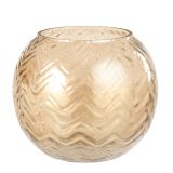 SVEČNIK HOUSE OF SEASONS ZLAT 13X11 CM