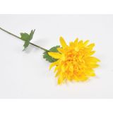 UMETNO CVETJE KRIZANTEMA VEJICA X 1 62CM RUMENA