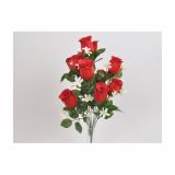 SVILENO CVETJE VRTNICA ŠOPEKX10 Z BELIMI CVETOVI- RDEČA