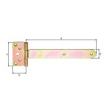 DOLGA SPONA ALBERTS T SPONA 242/45X90 MM