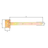 DOLGA SPONA ALBERTS T SPONA 390X40 MM