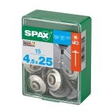 RF UNIVERZALNI VIJAK SPAX T-STAR A2 4.5X25 ZAV=15KOS S PODLOŽKO