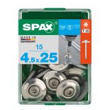 RF UNIVERZALNI VIJAK SPAX T-STAR A2 4.5X25 ZAV=15KOS S PODLOŽKO