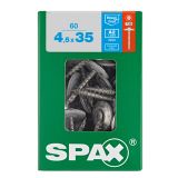 RF UNIVERZALNI VIJAK SPAX T-STAR A2 4.5X35 ZAV=60KOS S PODLOŽKO