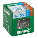 RF UNIVERZALNI VIJAK SPAX T-STAR A2 4.5X55 ZAV=70KOS S PODLOŽKO