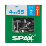 RF UNIVERZALNI VIJAK SPAX T-STAR A2 4.5X55 ZAV=70KOS S PODLOŽKO