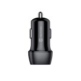 TACTICAL AVTOPOLNILEC 2X USB-A QC 24W 3A S KABLOM LIGNTNING LICENČNI POLNILEC- SIV