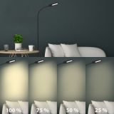 TALNA SVETILKA CCT LED 8W, ČRNA