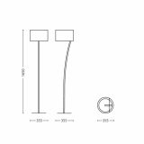 TALNA SVETILKA PHILIPS LEOD 1X23W E27 42258/38/16 BEŽ