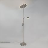 TALNA SVETILKA PRISMA FLOOR 28W+3.5W LED MAT NIKELJ, OKROGLA