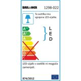 TALNA SVETILKA PRISMA FLOOR IX 21W+3.5W LED MAT NIKELJ, OKROGLA