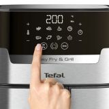 TEFAL EASY FRY & GRILL CVRTNIK NA VROČ ZRAK, EY505D15, 2-V-1, ZDRAVO KUHANJE, CVRTJE NA VROČ ZRAK + ŽAR