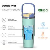 TERMO STEKLENICA, POSODA HOMEY 1.2 LIT HICE-2 MINT ZELEN TERMO LONČEK HAUSLINE