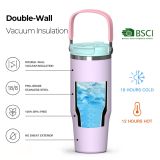 TERMO STEKLENICA, POSODA HOMEY 1.2 LIT HICE-2 ROZA TERMO LONČEK HAUSLINE