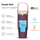 TERMO STEKLENICA, POSODA HOMEY 1.2 LIT HICE-2 VIJOLIČEN TERMO LONČEK HAUSLINE