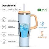 TERMO STEKLENICA, POSODA HOMEY 1.2 LIT HICE MODER TERMO LONČEK HAUSLINE