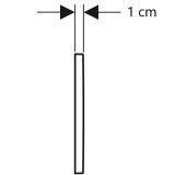 TIPKA, AKTIVIRNA GEBERIT OMEGA 20 EASY ČRNA MAT DVOKOLIČINSKA