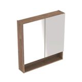 TOALETNA OMARICA GEBERIT SELNOVA SQUARE Z OGLED. OREH - HICKORY 59X85