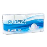 TOALETNI PAPIR PUREBA ROLICE SUPER SOFT BELE 3-SLOJNI 250 LIST. 8/1