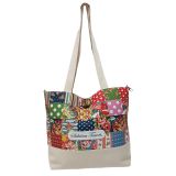 TORBA ZA NA PLAŽO SABRINA TENORI FANTASIA 36X25X56 PISANA