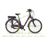 ELEKTRIČNO KOLO ECOBIKE TRAFIK VIOLET PRO MESTNO 71.12 CM (28")