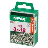 VIJAK CILINDRIČNA GLAVA SPAX TRX 3.5X12 V ZAVITKU 100 KOS