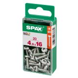 VIJAK CILINDRIČNA GLAVA SPAX TRX 4.5X16 V ZAVITKU 20 KOS