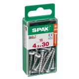 VIJAK CILINDRIČNA GLAVA SPAX TRX 4.5X30 V ZAVITKU 16 KOS