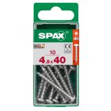 VIJAK CILINDRIČNA GLAVA SPAX TRX 4.5X40 V ZAVITKU 10 KOS