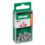 VIJAK CILINDRIČNA GLAVA SPAX TRX 4X12 V ZAVITKU 20 KOS