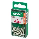 VIJAK CILINDRIČNA GLAVA SPAX TRX 4X20 V ZAVITKU 16 KOS