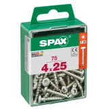 VIJAK CILINDRIČNA GLAVA SPAX TRX 4X25 V ZAVITKU 75 KOS