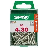 VIJAK CILINDRIČNA GLAVA SPAX TRX 4X30 V ZAVITKU 60 KOS