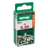 VIJAK CILINDRIČNA GLAVA SPAX TRX 5X20 V ZAVITKU 10 KOS