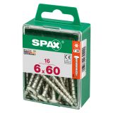 VIJAK CILINDRIČNA GLAVA SPAX TRX 6X60 V ZAVITKU 16 KOS