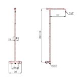 TUŠ SISTEM BLITZ COOL 527/K SAMOSTOJEČA TERMOSTATSKA