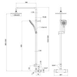 TUŠ SISTEM UNITAS FRESH  F150 TERMOSTATSKA