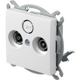 TV / AUDIO VTIČNICA LOGIQ KONČNA TV-R 1DB BELA, XO