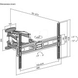 TV NOSILEC GOOBAY MONITOR NOS. STENSKI FULL MOTION L 37" TO 80" 45KG