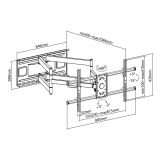 TV NOSILEC GOOBAY MONITOR NOS. STENSKI WIDE RANGE PRO FULLMOTION XL