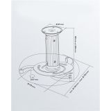 STROPNI NOSILEC ZA PROJEKTOR GOOBAY 130-200 MM