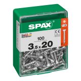 UNIVERZALNI VIJAK SPAX TX 3.5X20 WIROX A2F V ZAVITKU 100 KOS