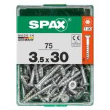 UNIVERZALNI VIJAK SPAX TX 3.5X30 WIROX A2F V ZAVITKU 75KOS