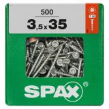 UNIVERZALNI VIJAK SPAX TX 3.5X35 WIROX A2F V ZAVITKU 500 KOS