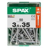 UNIVERZALNI VIJAK SPAX TX 3.5X35 WIROX A2F V ZAVITKU 50KOS