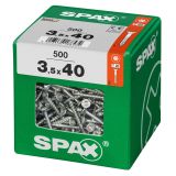 UNIVERZALNI VIJAK SPAX TX 3.5X40 WIROX A2F V ZAVITKU 500 KOS